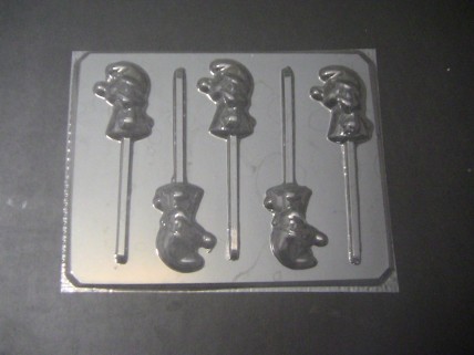187sp Blue Girl Chocolate or Hard Candy Lollipop Mold